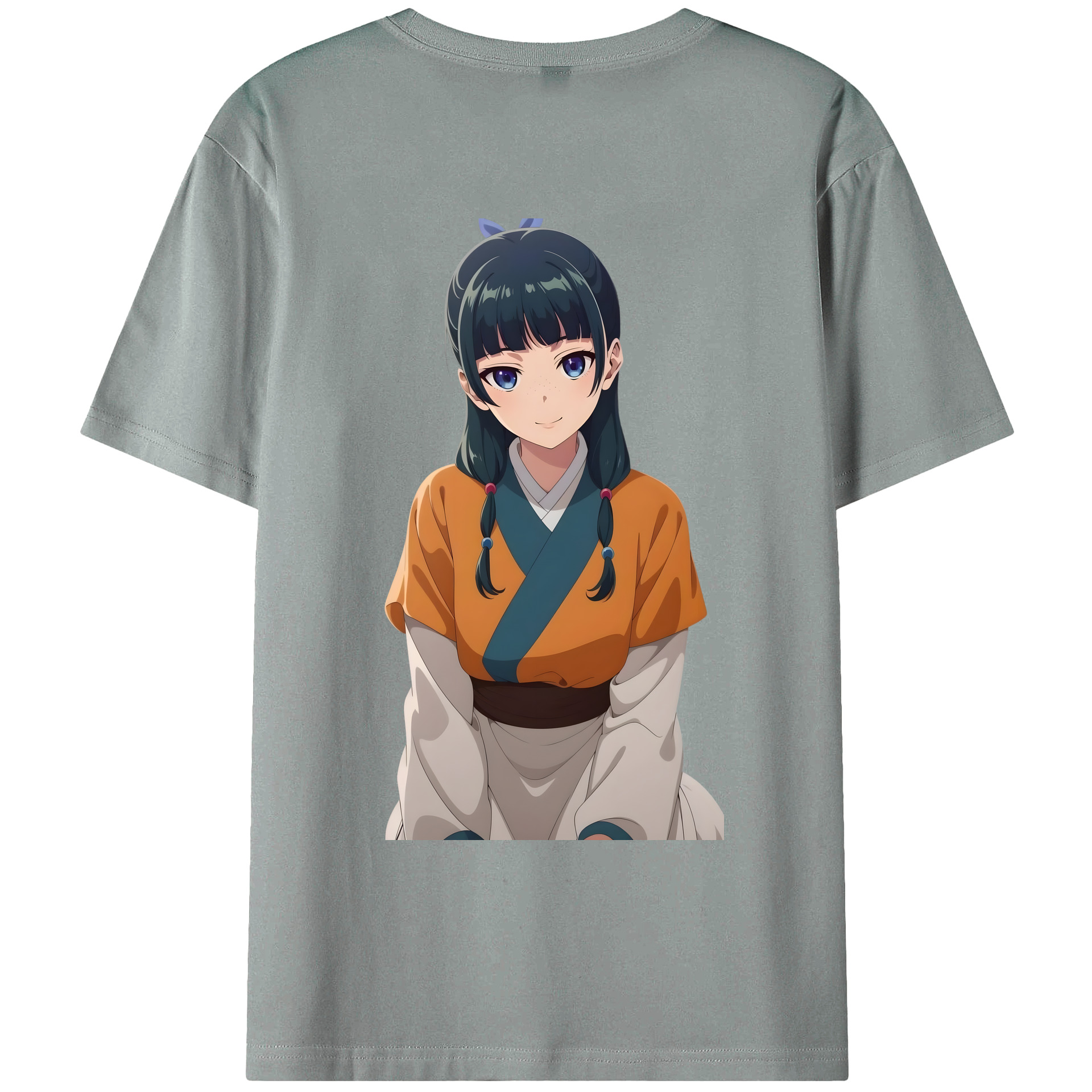 （画像用） 薬屋のひとりごと The Apothecary Diaries 綿100％ メンズ半袖Tシャツ（バックプリント） 通気性